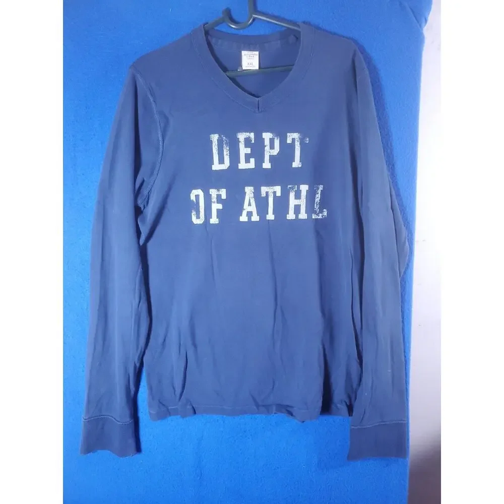 vintage blue Abercrombie & Fitch long sleeve crewneck Shirt 